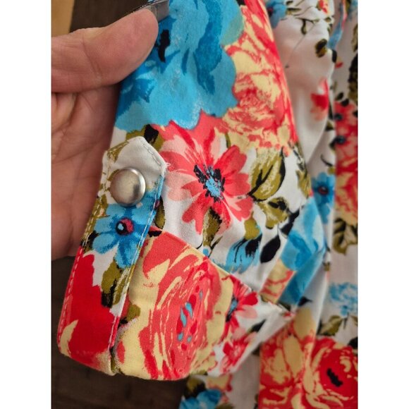 Studio Works Floral Print Lightweight Jacket size 2X - Picture 3 of 5